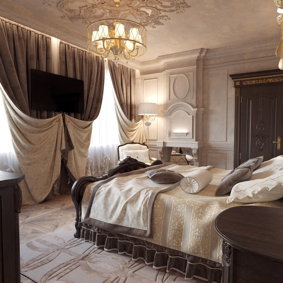 Спальня в славянском стиле