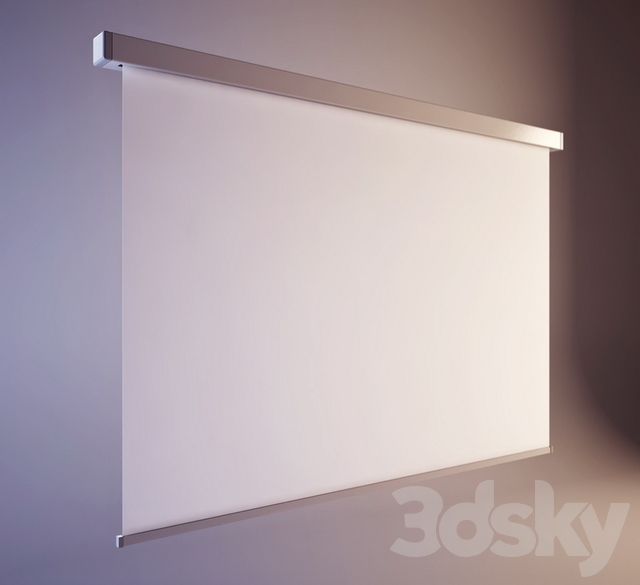3d models: Miscellaneous - screen for projector