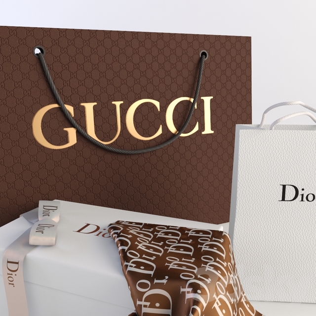 3d models: Decorative set - Decorative set, Dior gucci