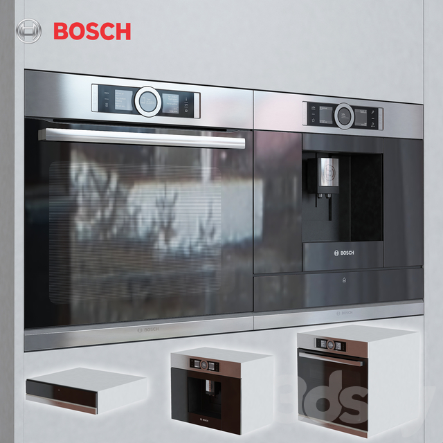 3d models Kitchen appliance Bosch Serie 8 set