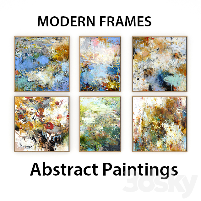 3d models: Frame - ABSTRACT PINTINGS