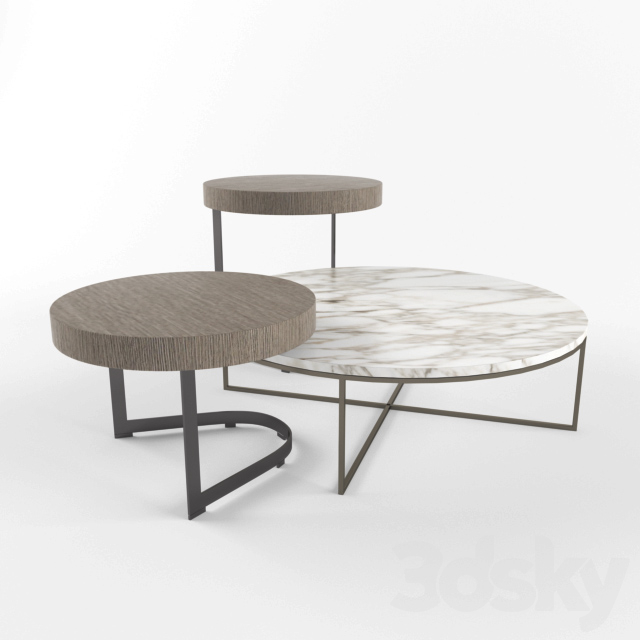 3d models: Table - Minotti Kay and Calder 