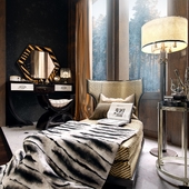 Gatsby inspired art deco bedroom