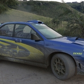 Subaru World Rally Team car
