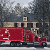 The House Of MacAllister from the movie home Alone and a coke truck