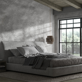 CGI | -Wabi-sabi inspired bedroom