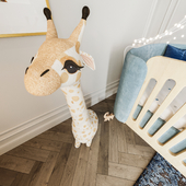 Детская комната с жирафами
