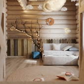 CHILDROOM in wood house
