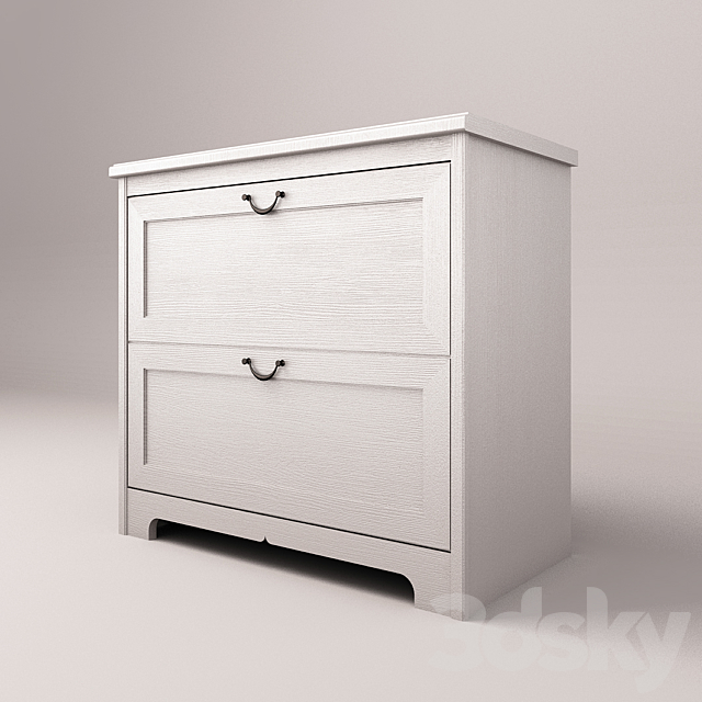 3d Models Sideboard Chest Of Drawer Ikea Aspelund