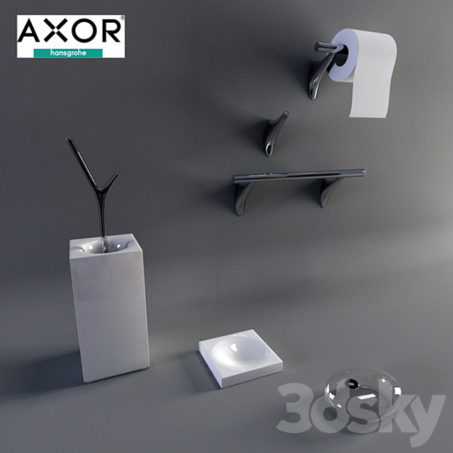 Hansgrohe Axor Massaud Bathroom accessories 3D