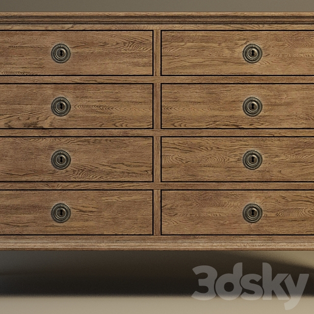 Cheadle Locker Dresser 702 003, Dresser With Locker Drawers