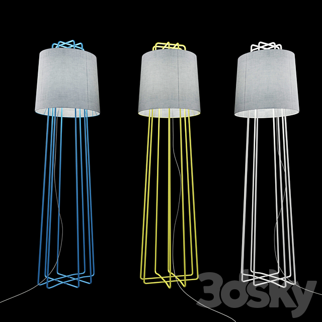 3d Models Floor Lamp Blu Dot Perimeter Floor Lamp