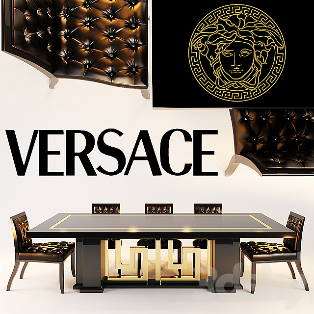 Versace Chair Shadow Dining Tables, Versace Dining Room Chairs
