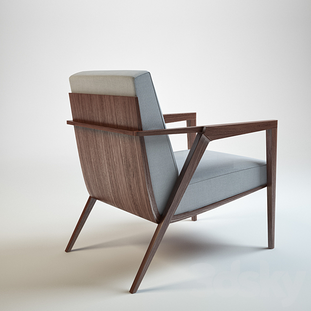 3d Models Arm Chair Odense Chair By Holly Hunt