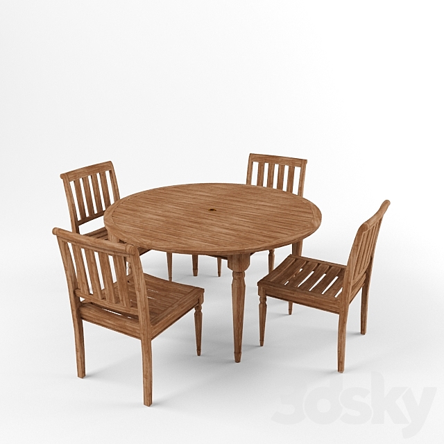 Chairs Millbrook Wood Seat Side, Millbrook Round Table