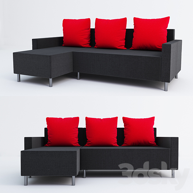 Colleague farm designer LUGNVIK ikea sofa bed - Sofa - 3D Models