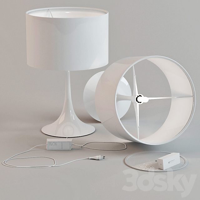 3d Models Table Lamp Flos Spun Light T1, Spun Table Lamp