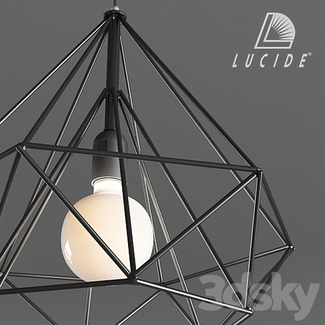 Beschrijvend schoorsteen Keizer Lamp Lucide Ricky Pendant - Pendant light - 3D Models - 3DSKY