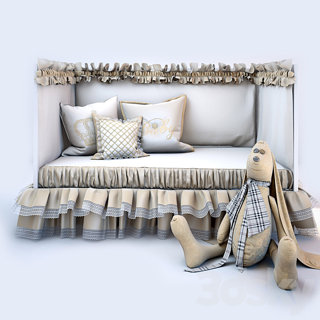 3d Models Bed Hare Baby Bedding And Bed Ikea