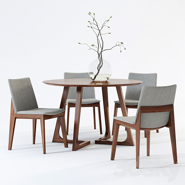 Scandinavian Designs Fuchsia Dining, Scandinavian Style Dining Table And Chairs