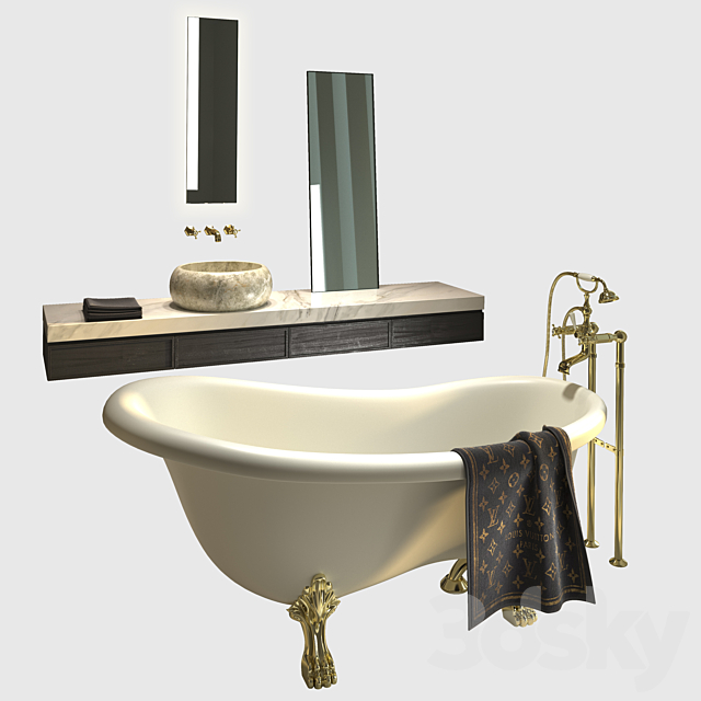 Ozark Louis Vuitton - Bathtub - 3D Models - 3DSKY