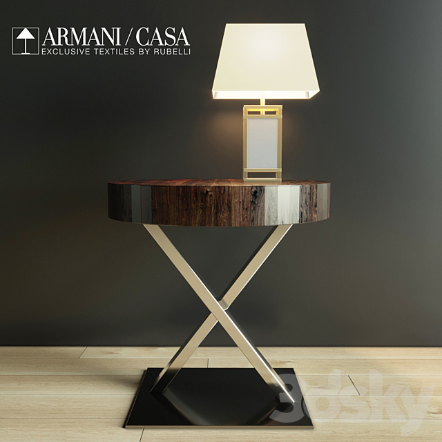 Bedside Table Cimarosa Armani Casa, Armani Casa Logo Table Lamp