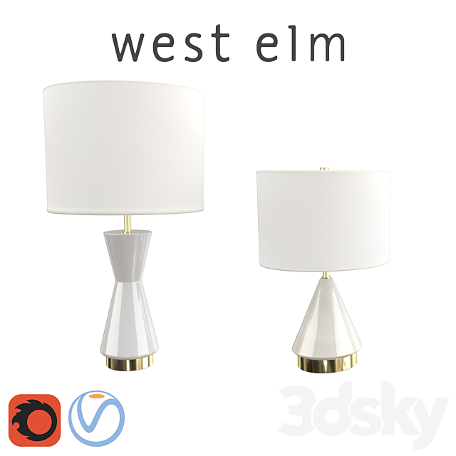 West Elm Metalized Glass Table Lamp, Metalized Glass Usb Table Lamp Small