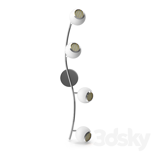 31004 LED spot BIMEDA, 4X3W (LED), L640, white - Ceiling lamp - 3D Models -