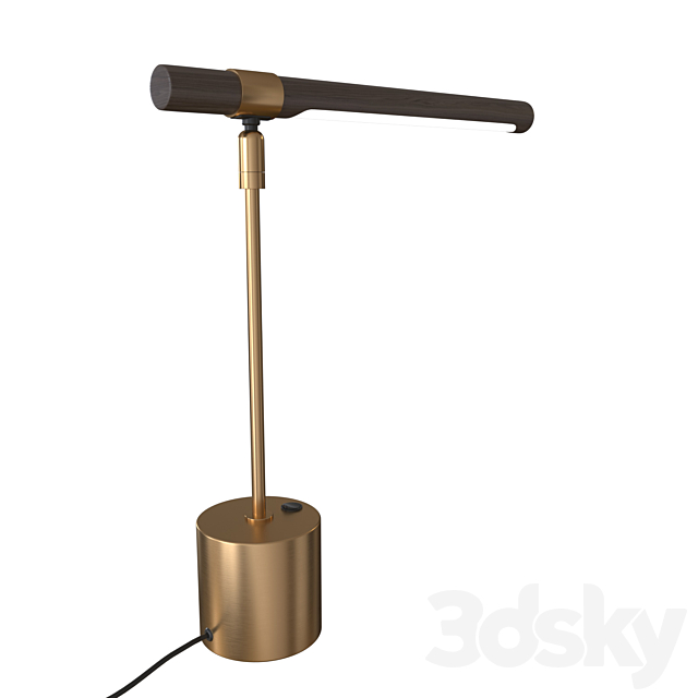 3d Models Table Lamp Linear Wood Led, Linear Wood Led Table Lamp