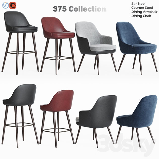 375 Walter Knoll Chairs Collections, Walter Knoll 375 Dining Chair