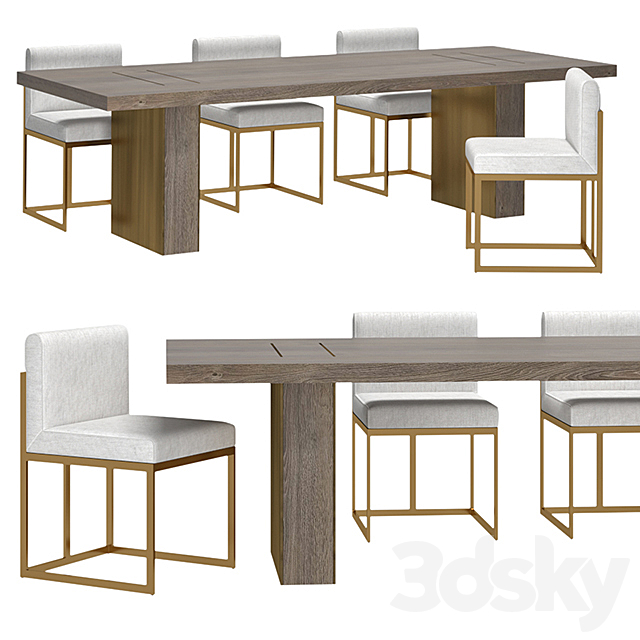 Gage Rectangular Dining Table, Restoration Hardware Table Chairs