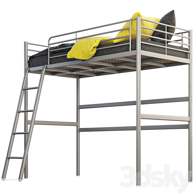 Ikea Svarta Loft Bed 3d Models, Ikea Svarta Loft Bed Replacement Parts
