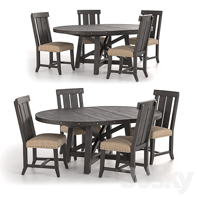 Jaxon Extension Round Dining Table And, Dining Table And Chairs Round Wood