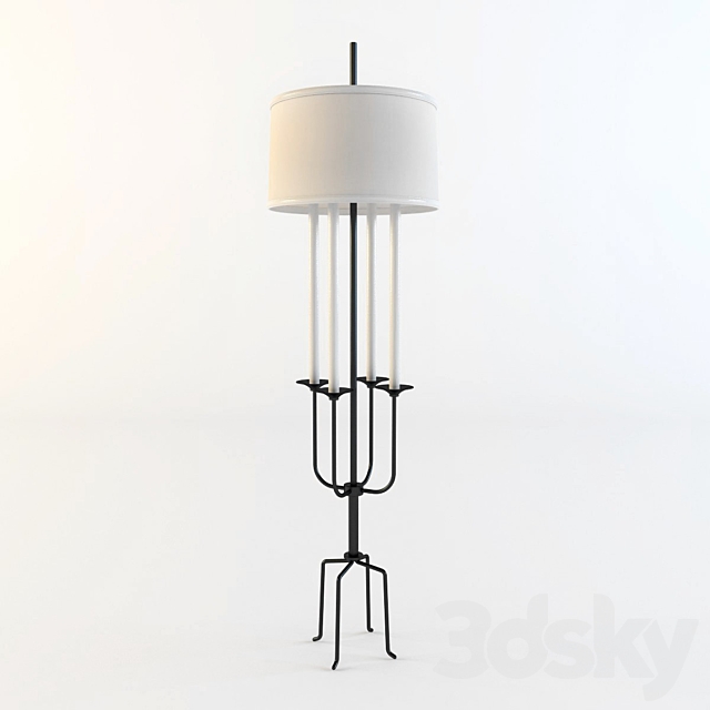 Floor Lamp 3d Models 3dsky, Tommi Parzinger Floor Lamp
