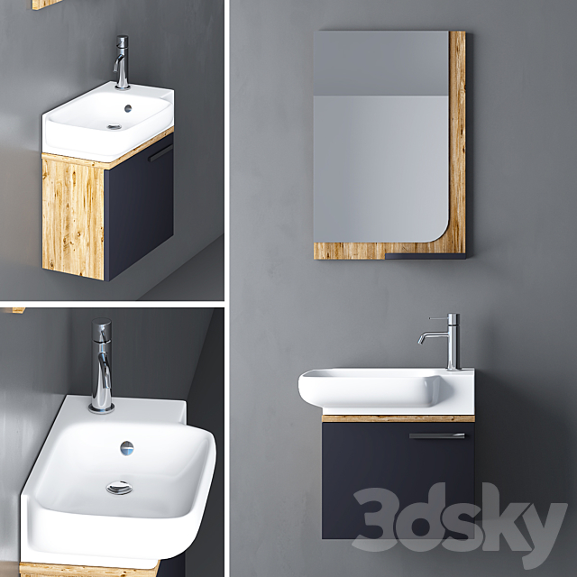 3d Models Bathroom Furniture Modern, Modern Bathroom Vanity No Sink