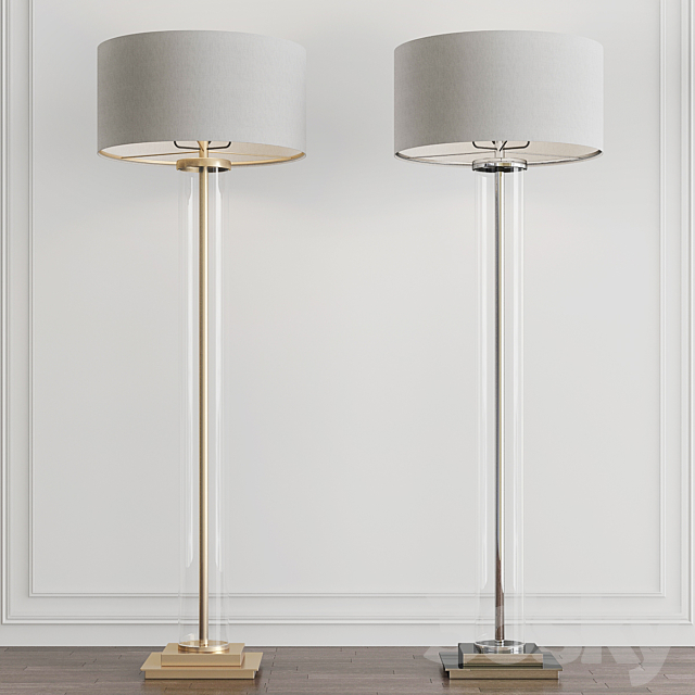 Monette Tall Cylinder Floor Lamp By, Uttermost Floor Lamps