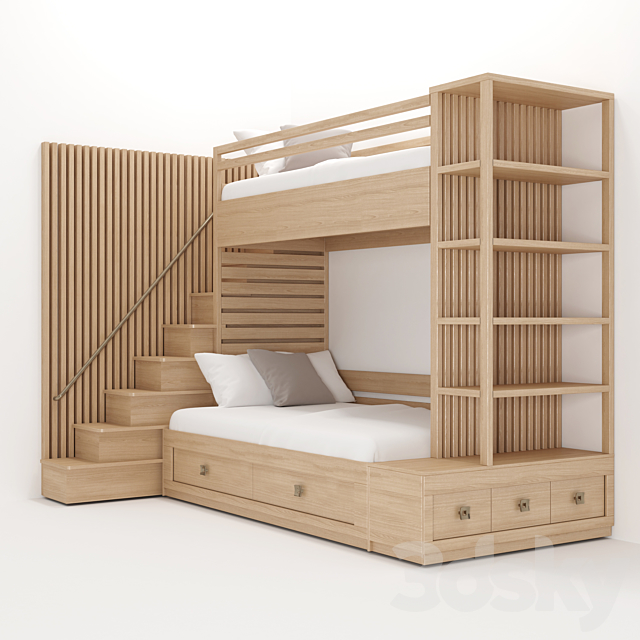 Bunk Bed Bed 3d Models
