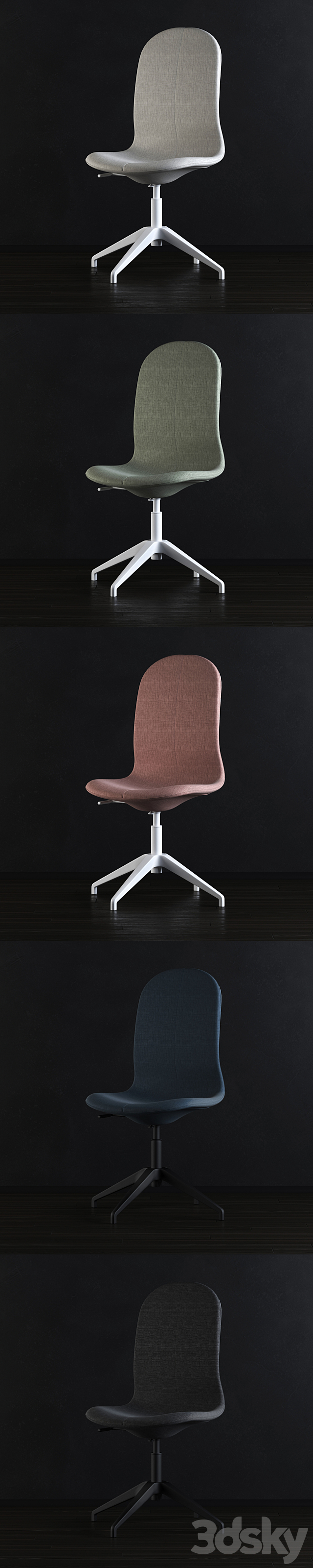 3d models chair  ikea langfjall chair 01