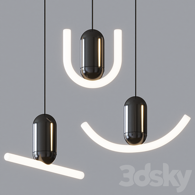 Black by Beem Lamps - Pendant light - 3D Models - 3DSKY