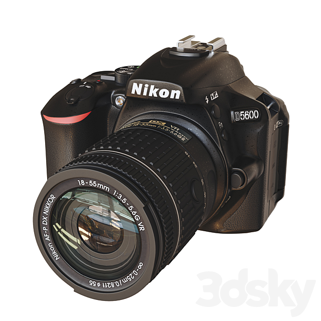 3d models PC & other electronics Nikon D5600 Kit camera