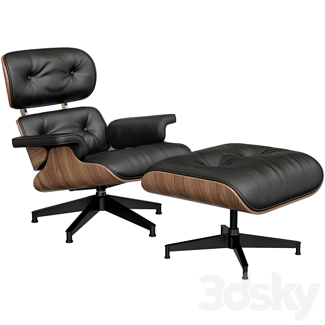 Eames Style Lounge Chair Ottoman, Eames Style Lounge Chair And Ottoman