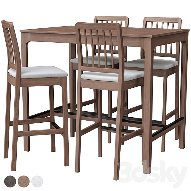 Ekedalen Bar Set Ikea Table Chair, Ikea Bar Table And Chairs Set