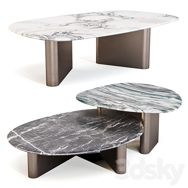 Porada 2022: Callisto - Coffee and Side Table - Table - 3D Models
