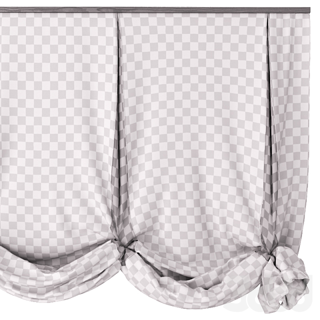 
                                                                                                            London curtains in two positions
                                                    