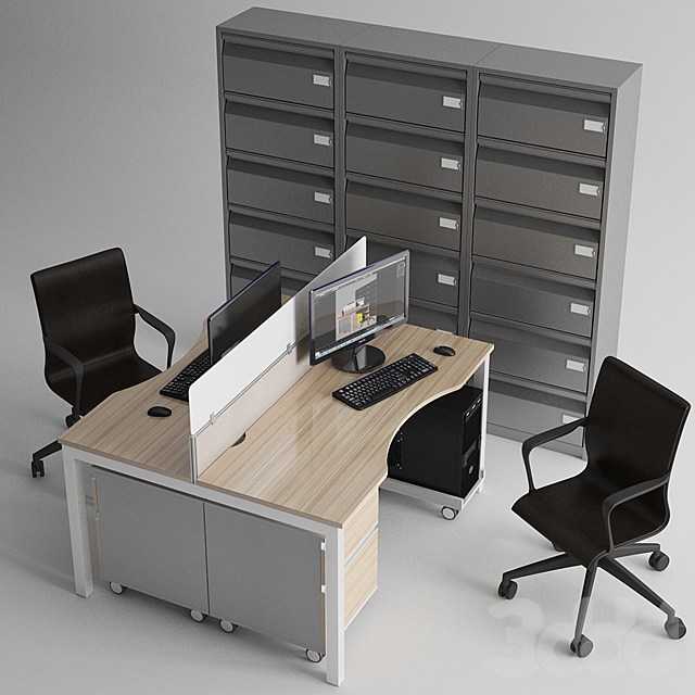 3д модели офисной мебели