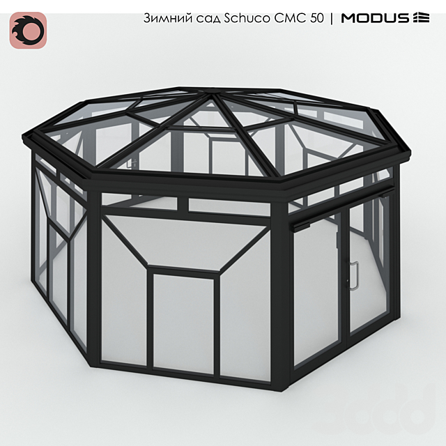 
                                                                                                            Зимний сад (№ 13) CMC 50 MODUS. Шатровый, с восьмискатной крышей, стоящий отдельно
                                                    