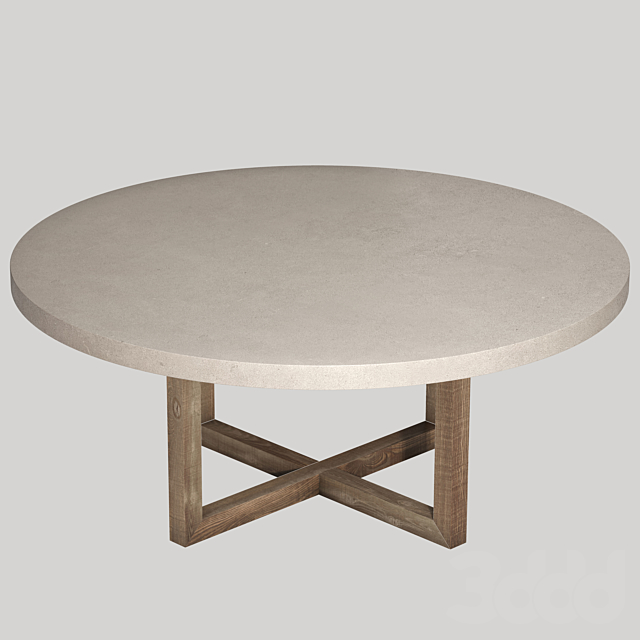 Heston Round Dining Table - Столы - 3D Модель