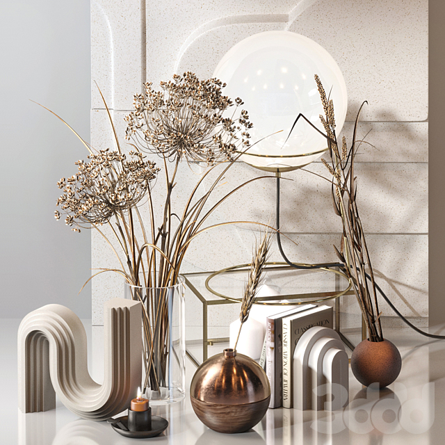 
                                                                                                            Decorative Set 04 with Carex Riparia and graceful Heracleum
                                                    
