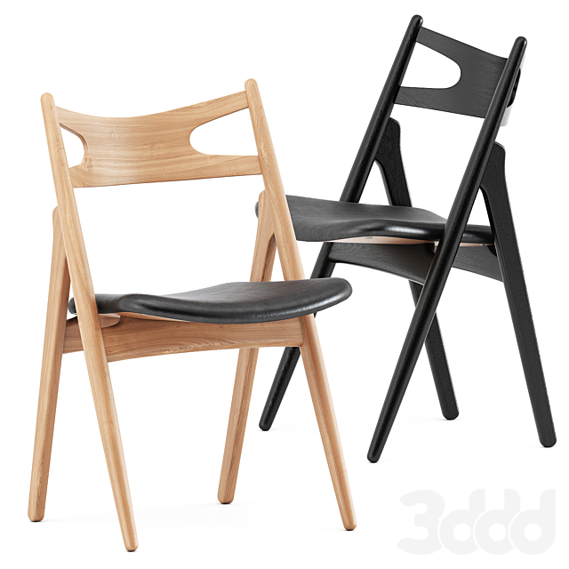 CH29P Sawbuck chair by Carl Hansen - Стулья - 3D Модель.