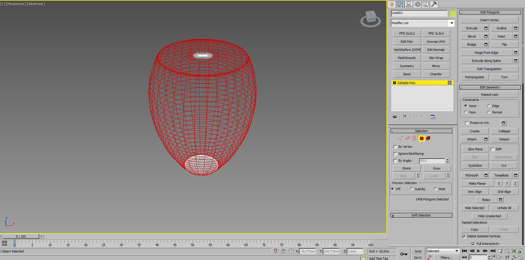 Как убрать рамку вокруг объекта в 3ds max